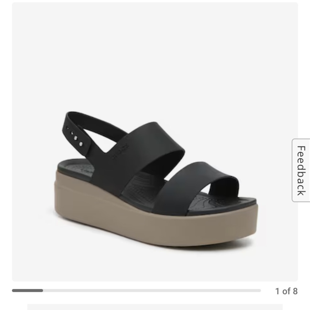 Croc platform sandal